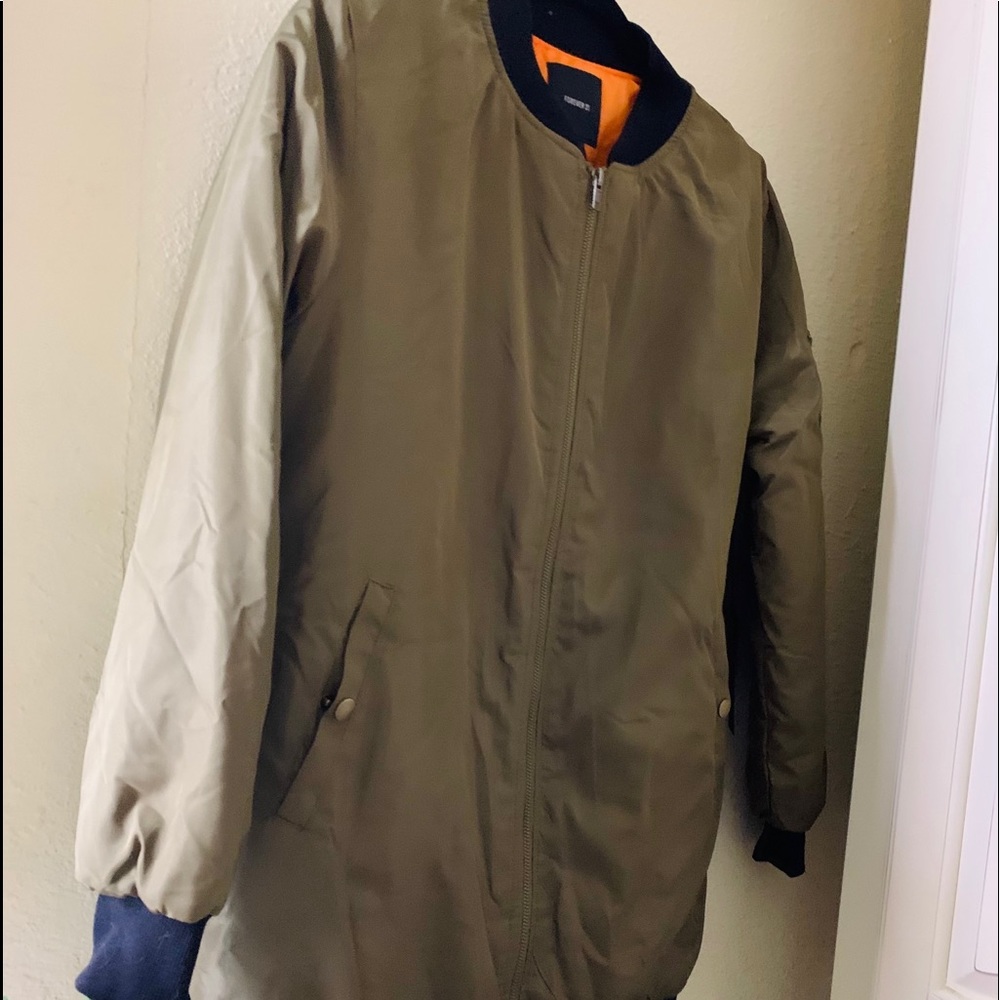 Green Forever21 wind breaker